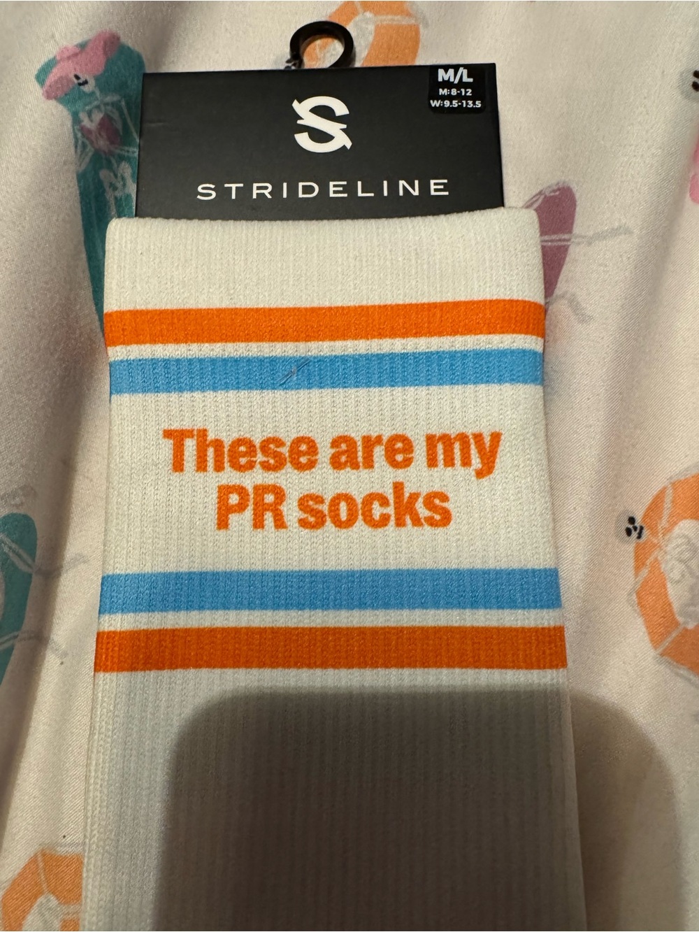Orangetheory Fitness White Crew Socks Marathon Month 2025 NWT
